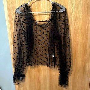 Sheer shein top